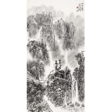 孙文铎国画山水山雨霁字画之家