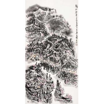孙文铎国画山水陇山初春字画之家
