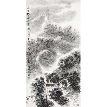 孙文铎国画山水淡烟微雨字画之家