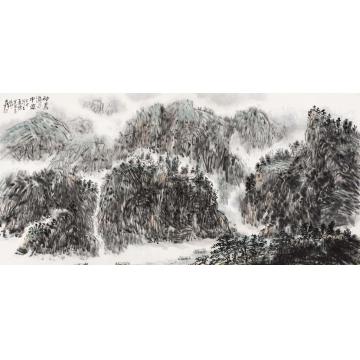 孙文铎国画山水神农溪雨中游字画之家
