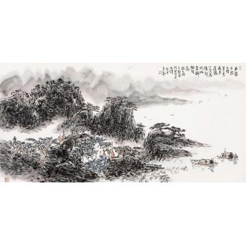 孙文铎国画山水丘壑自然之理字画之家