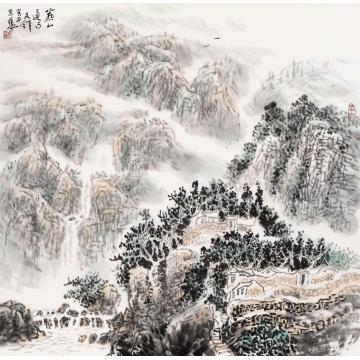 孙文铎国画山水燕山过雨字画之家