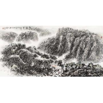 孙文铎国画山水龙泉寺字画之家
