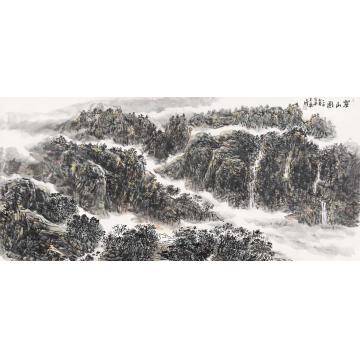 孙文铎国画山水云山图字画之家