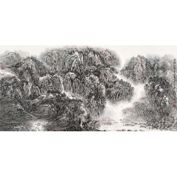 孙文铎国画山水雨后山清字画之家