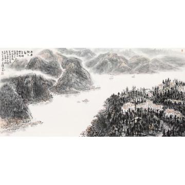 孙文铎国画山水太平湖之春字画之家