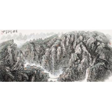 孙文铎国画山水翠岭字画之家