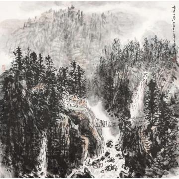 孙文铎国画山水峨眉山居字画之家