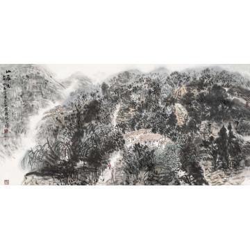 孙文铎国画山水山居图字画之家