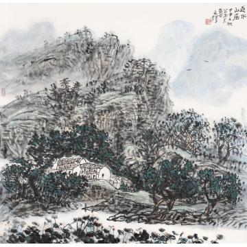 孙文铎国画山水近水山居字画之家