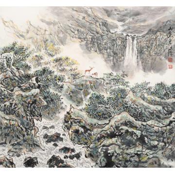 孙文铎国画山水山泉字画之家