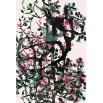 李学功国画花鸟老藤字画之家