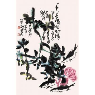 李学功国画花鸟年年春风此时浓字画之家