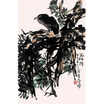 李学功国画花鸟品松涛字画之家