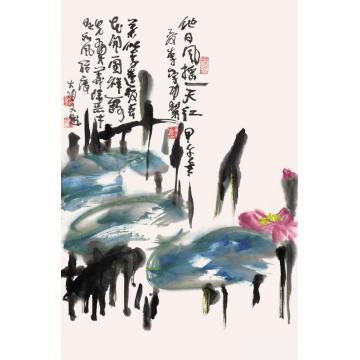 李学功国画花鸟他日风摇一天红字画之家
