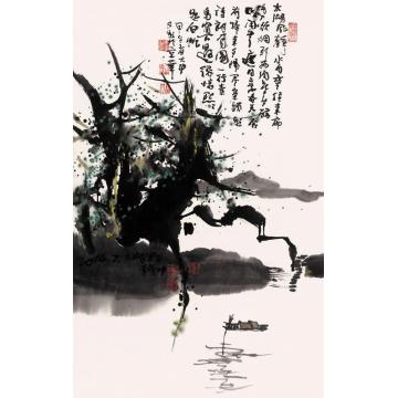 李学功国画花鸟太湖风静字画之家
