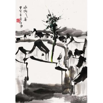 李学功国画花鸟水乡之春字画之家