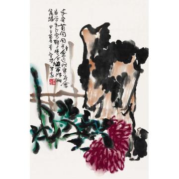 李学功国画花鸟长安菊开字画之家