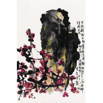 李学功国画花鸟明日梅花万树开字画之家