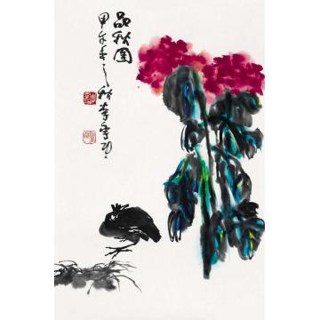 李学功国画花鸟品秋图字画之家