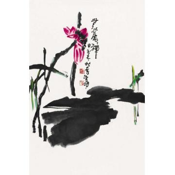 李学功国画花鸟无心处处禅字画之家