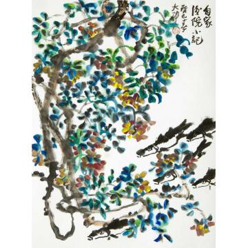 李学功国画花鸟自家后院小记字画之家