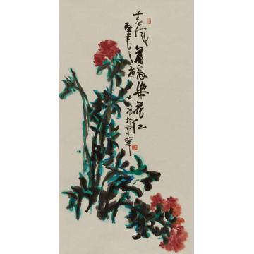 李学功国画花鸟春风着意染花红字画之家