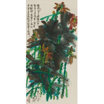 李学功国画花鸟荷塘月光字画之家