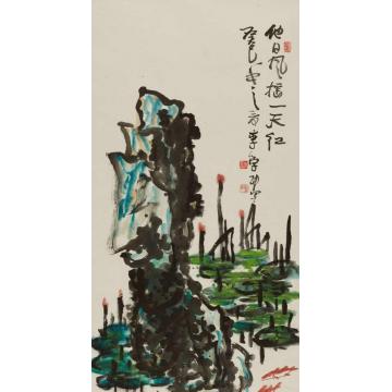 李学功国画花鸟他日风摇一天红字画之家