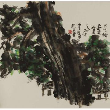 李学功国画花鸟老树老宅字画之家