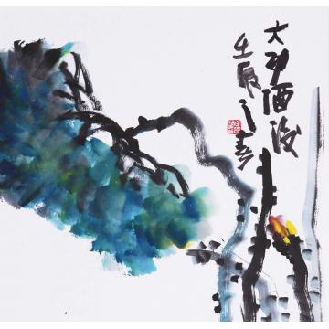 李学功国画花鸟清荷字画之家