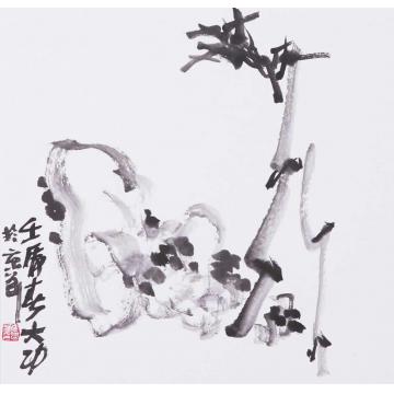 李学功国画花鸟新竹字画之家