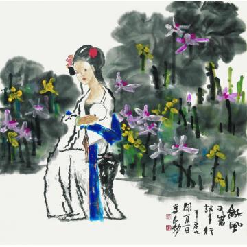 李学功国画花鸟和风又著诗千行李清照字画之家