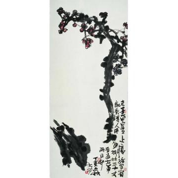 李学功国画花鸟老墨铸香梅字画之家