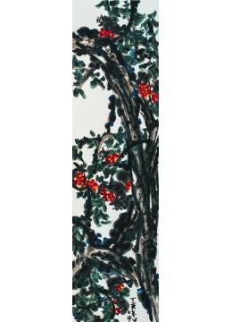 李学功国画花鸟石榴熟了字画之家