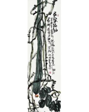 李学功国画花鸟我家品种丝瓜字画之家
