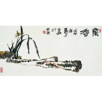 李学功国画花鸟兰香2字画之家