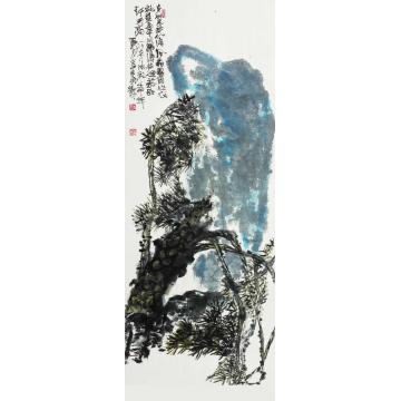 李学功国画花鸟身似老龙叶似涛字画之家