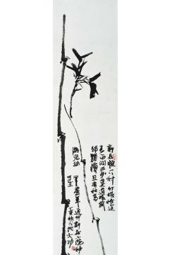 李学功国画花鸟新竹图字画之家