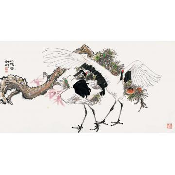 窦申清国画花鸟美意存长字画之家