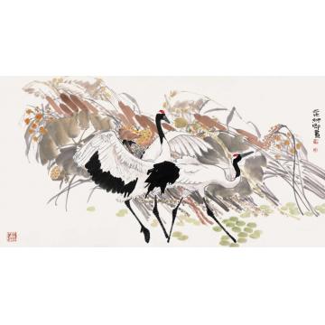 窦申清国画花鸟畅秋字画之家
