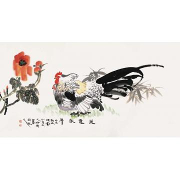 窦申清国画花鸟美意永年字画之家