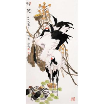 窦申清国画花鸟影随字画之家