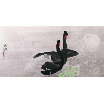 窦申清国画花鸟逸意字画之家