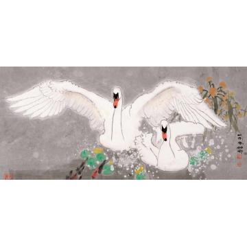 窦申清国画花鸟欣然字画之家