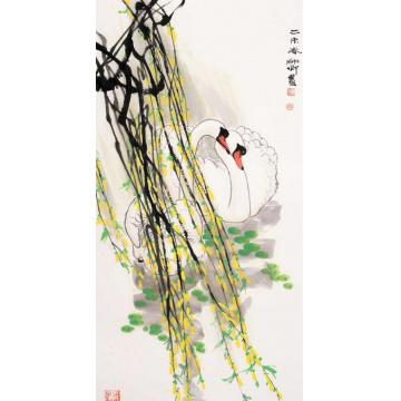 窦申清国画花鸟疏春字画之家