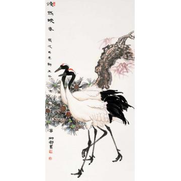 窦申清国画花鸟焕然映春字画之家