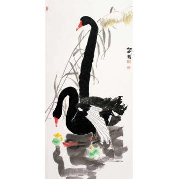 窦申清国画花鸟清秋字画之家