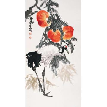 窦申清国画花鸟多寿字画之家