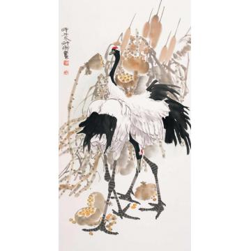 窦申清国画花鸟收获的季节字画之家